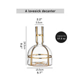 Lovesick Elegance Lead-Free Crystal Red Wine Decanter - Julia M LifeStyles