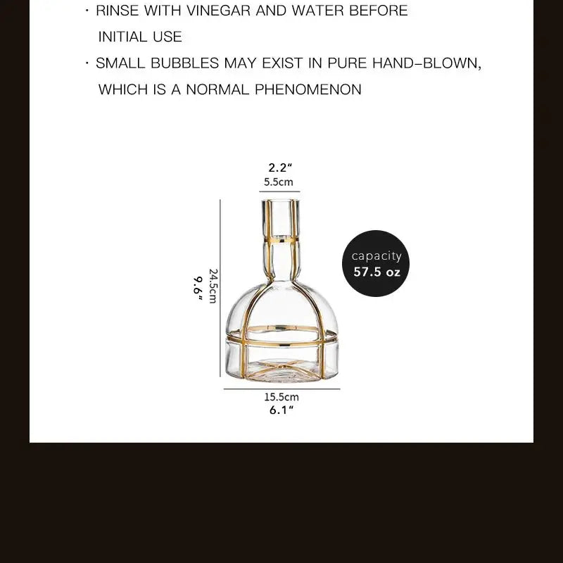 Lovesick Elegance Lead-Free Crystal Red Wine Decanter - Julia M LifeStyles