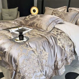 Jacquard Duvet Cover Set - Comfort and Breathability | All Seasons - Julia M LifeStyles