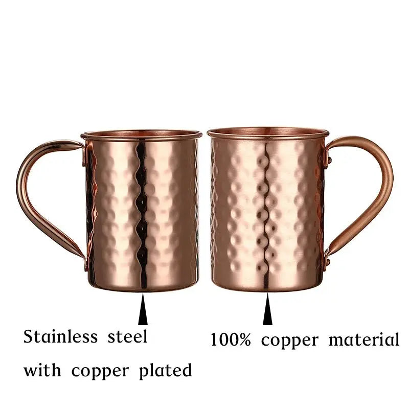Luxurious 100% Pure Copper Moscow Mule Mug Set of 4 - Julia M LifeStyles