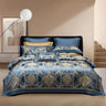 Silk-Like Satin 4-Piece Duvet Cover Set with Double Stitching & Pillowcases - Julia M LifeStyles