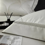 Silk - Like Satin 4 - Piece Duvet Cover Set with Double Stitching & Pillowcases - Julia M LifeStyles