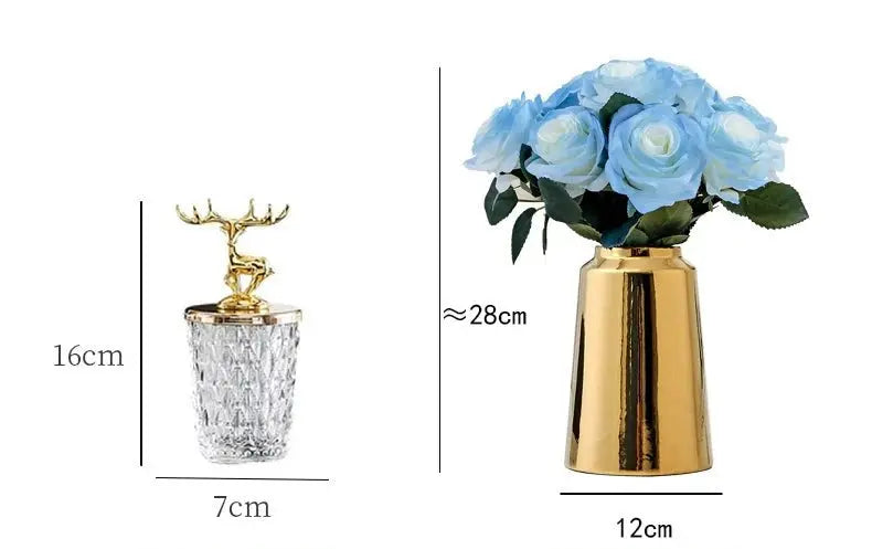 Luxurious Golden Alloy Tissue Box for Modern Living Spaces - Julia M LifeStyles