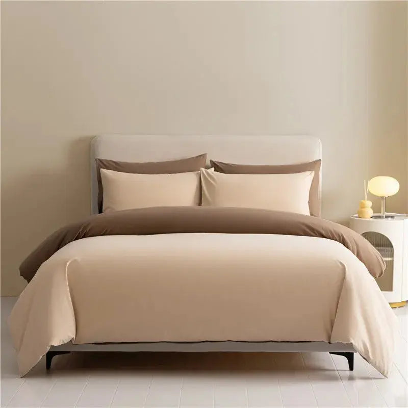 Luxurious Reversible Brushed Cotton Duvet Cover Set with Pillowcases Julia M LifeStyles