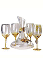 Elegant Crystal Red Wine Decanter Set with Cups - Julia M LifeStyles