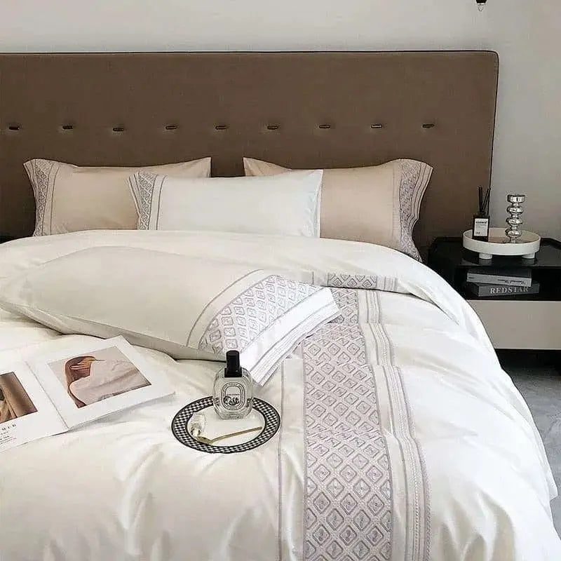 Luxury Egyptian Cotton Duvet Cover Set - Transform Your Bedroom into a 5-Star Hotel - Julia M LifeStyles