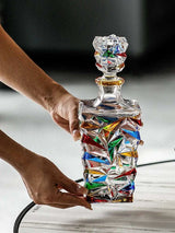 Hand-Painted European Luxury Wine Bottle & Glass Set - Julia M LifeStyles