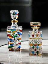Hand-Painted European Luxury Wine Bottle & Glass Set - Julia M LifeStyles