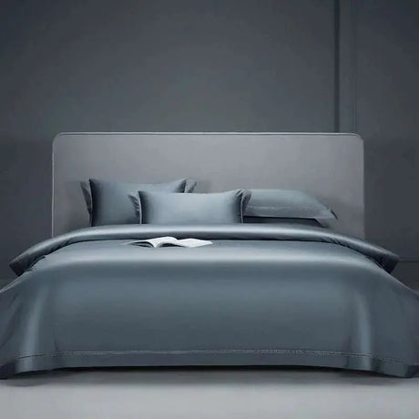 Luxury Lace Egyptian Cotton Bedding Set - Elegant Grey Hollow Design - Julia M LifeStyles