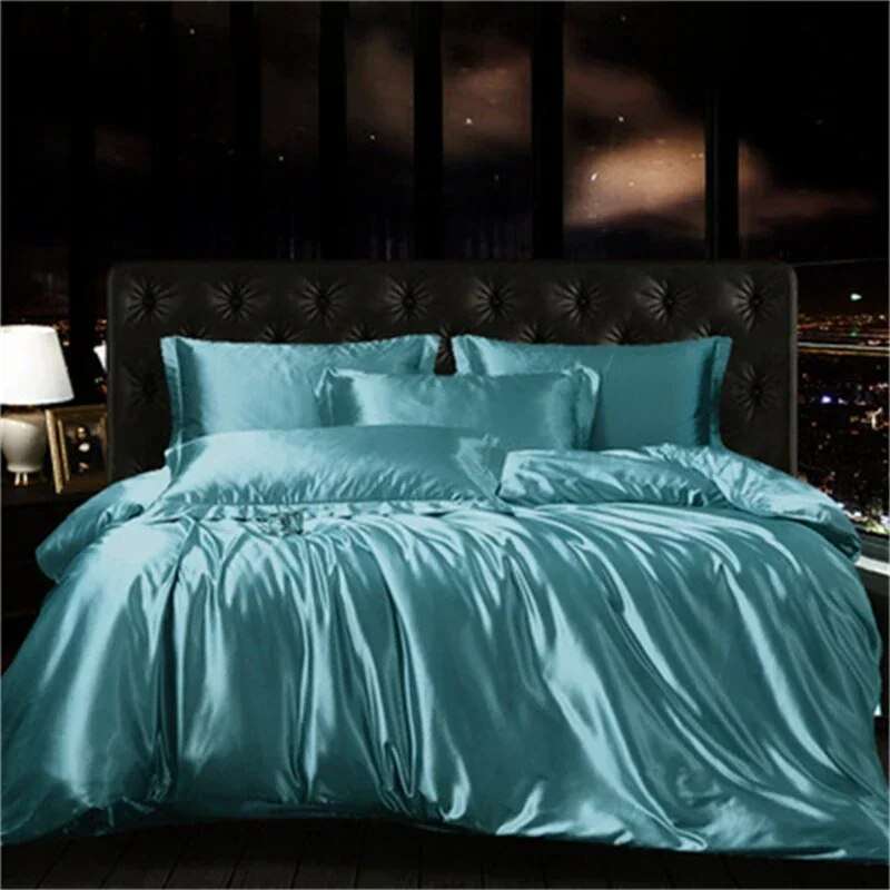 Luxury Silk Bedding Set Luxury Silk Bedding Set 1005004687722738-1-US Queen size 4 pcs 114