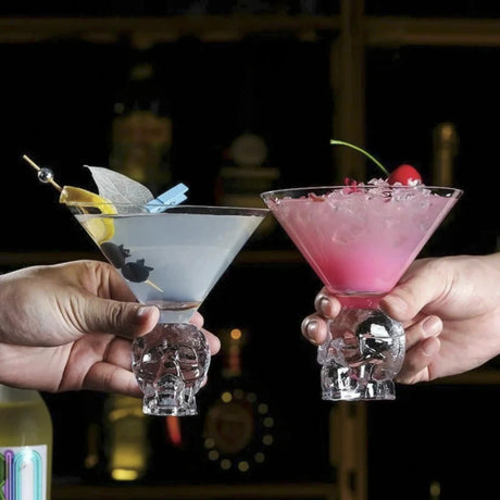 Crystal Skull Triangle Martini Glass - 260ml - Julia M LifeStyles