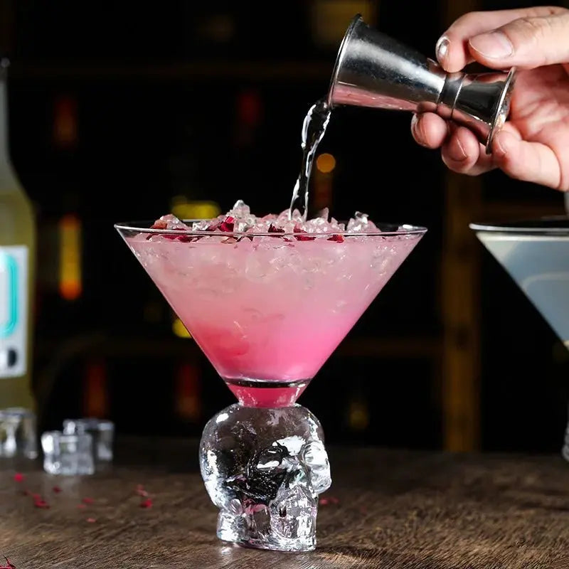 Crystal Skull Triangle Martini Glass - 260ml - Julia M LifeStyles