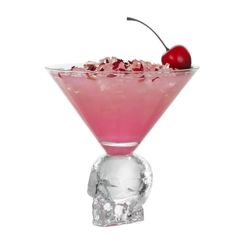 Crystal Skull Triangle Martini Glass - 260ml - Julia M LifeStyles