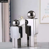 Minimalist Crystal Figure Sculpture - Julia M LifeStyles