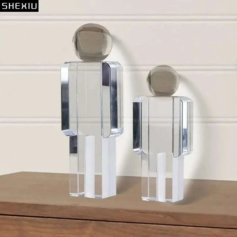 Minimalist Crystal Figure Sculpture - Julia M LifeStyles