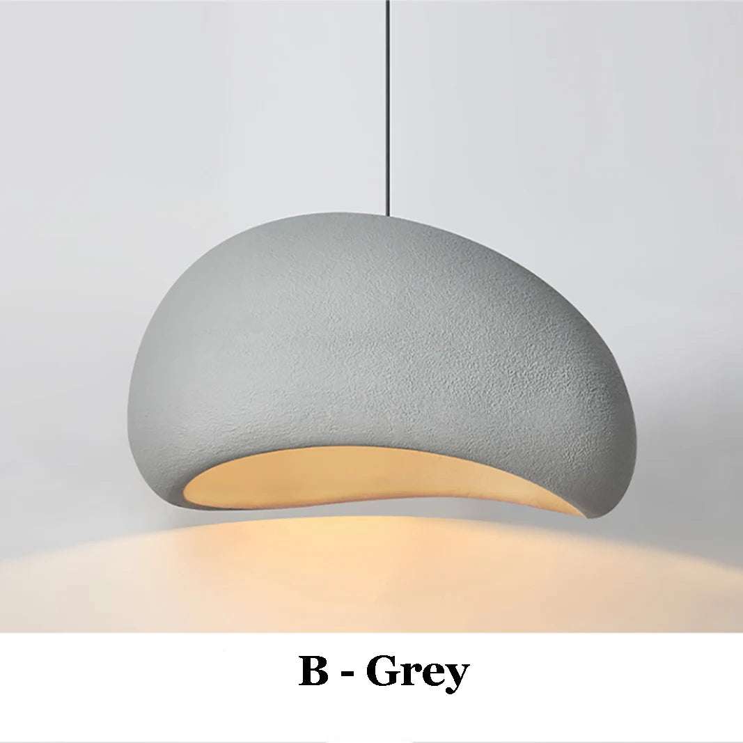 Minimalist E27 Pendant Light Living Room Pendant Lights Julia M Home & Kitchen Model B Grey D30 x H150cm Cold White