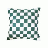 Minimalist Woven Living Room Leather Stitching Square Pillow - Julia M LifeStyles