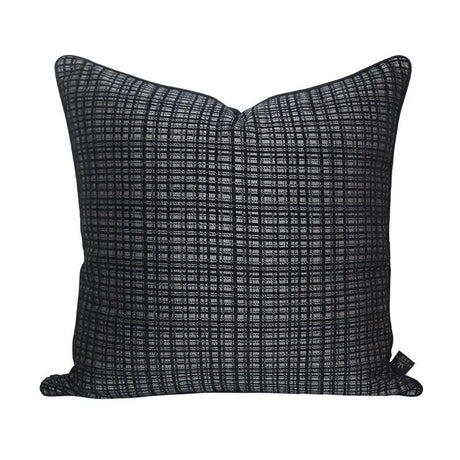 Model Room Pillow Korean Style Square Pillow Black and White Plaid Striped Woolen Cushion Soft House Sofa Bay Window Pillow - Julia M LifeStyles