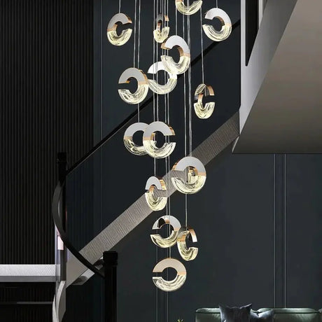 Modern C-type Crystal Pendant Lamp for Luxury Interiors - Julia M LifeStyles