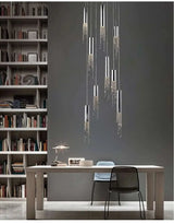 Modern Chrome Crystal Ceiling Chandelier - Julia M LifeStyles