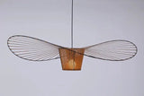 Modern French Designer Straw Hat Chandelier with LED Lighting - Julia M LifeStyles