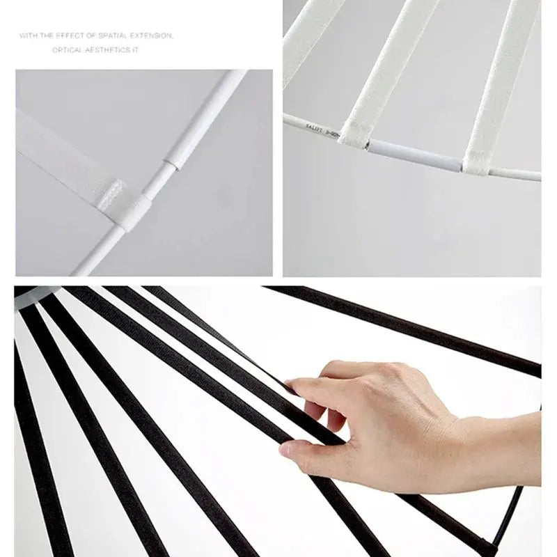 Modern French Designer Straw Hat Chandelier with LED Lighting - Julia M LifeStyles