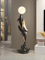 Modern Home Decor Animal Figurine Whale Sculpture Living Room Entrance Ornaments Accessories Resin Crafts Nordic Room Decoration Julia M LifeStyles