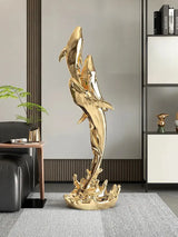 Modern Home Decor Animal Figurine Whale Sculpture Living Room Entrance Ornaments Accessories Resin Crafts Nordic Room Decoration Julia M LifeStyles