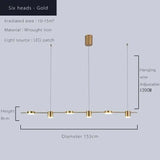 Modern Led Living Room Chandelier - Julia M LifeStyles