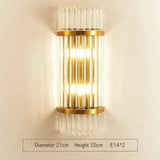 Modern Light Luxury Crystal Gold Wall Lamps - Julia M LifeStyles