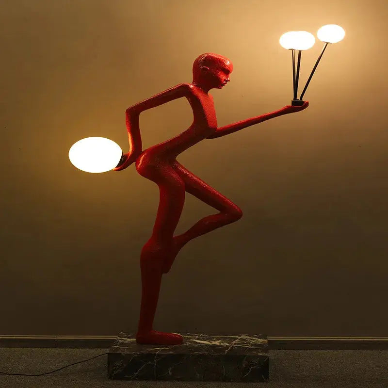Modern Luxury Floor Lamp Creative Humanoid Lady Sculpture LED Light Source for Living Room Exhibition Hall Decorative Ornament Julia M LifeStyles