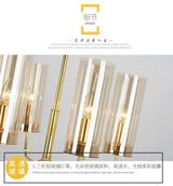 Modern Luxury Glass Chandelier with 6-15 Heads in Blue/Cognac - Julia M LifeStyles