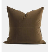 Modern Minimalist Brown Stuffed Stripes Pillow Cover Accessible Luxury Cream Living Room Sofa Bay Window Bedside Cushion Cushion Cover - Julia M LifeStyles