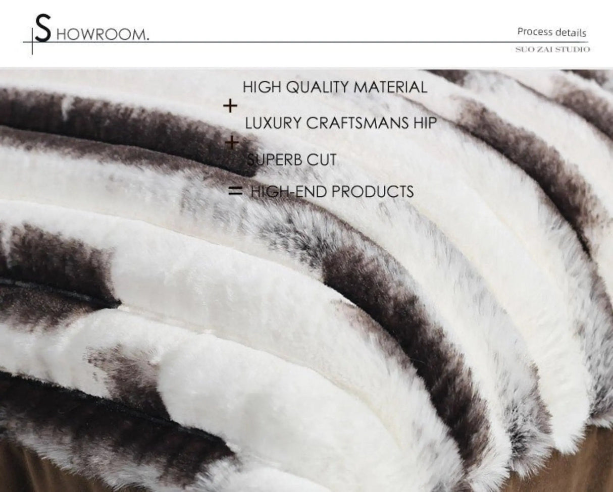 Modern Minimalist Brown Stuffed Stripes Pillow Cover Accessible Luxury Cream Living Room Sofa Bay Window Bedside Cushion Cushion Cover - Julia M LifeStyles