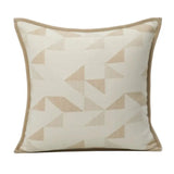 Modern Minimalist Brown Wool Blended Geometric Texture Living Room Sofa Cushion Cushion Model Room Backrest Square Pillow - Julia M LifeStyles