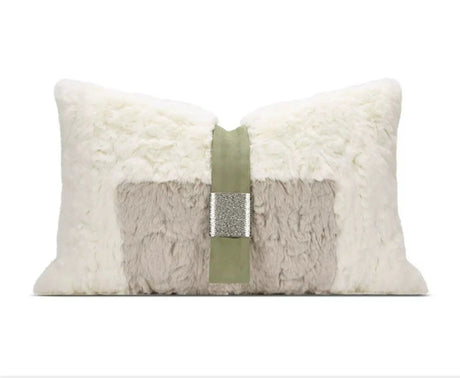 Modern Minimalist Ins Style Cream Style Pillow Classy Green Abstract Graphic Accessible Luxury Classy Hotel Sofa Cushion - Julia M LifeStyles