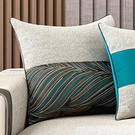 Modern Minimalist Sofa Cushion Patchwork Affordable Luxury Style Fancy Living Room Waist Pillow Bed Head Backrest Cushion with Core - Julia M LifeStyles