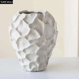 Modern Pleated Ceramic Flower Pot - Julia M LifeStyles