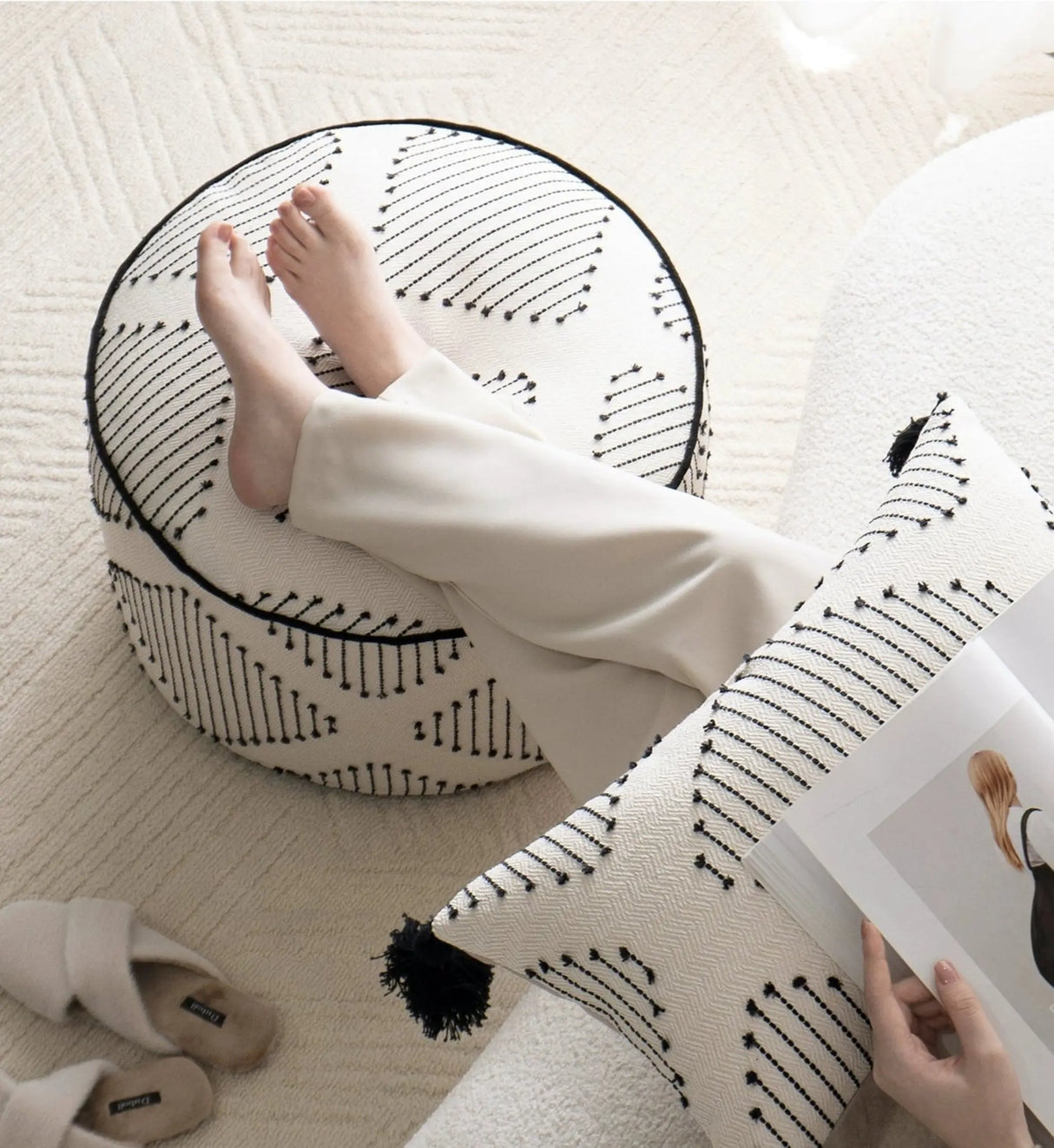 Modern Series Bean Bag Sofa Chair Cover Stool - Julia M LifeStyles