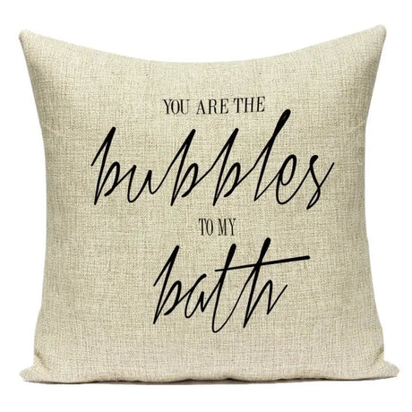 Motto Letters Printed Home Decor Cushion Covers Polyester Black White Pillow Cover Sofa Bed Car Decorative Pillow Case - Julia M LifeStyles