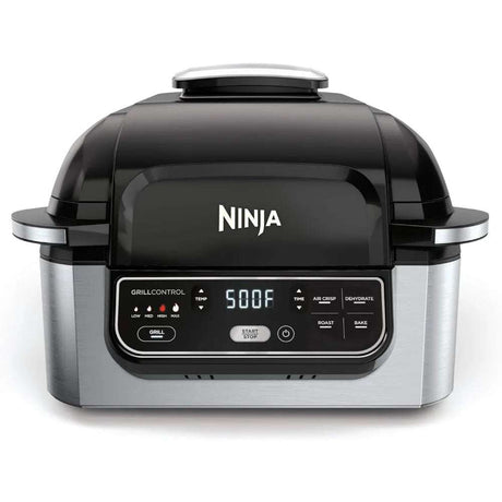 Ninja AG301 Foodi 5-in-1 Indoor Electric Grill with Air Fry, Roast, Bake & Dehydrate - Programmable, Black/Silver Ninja AG301 Foodi 5-in-1 Indoor Electric Grill with Air Fry, Roast, Bake & Dehydrate - Programmable, Black/Silver 1005006122136487-United States 268