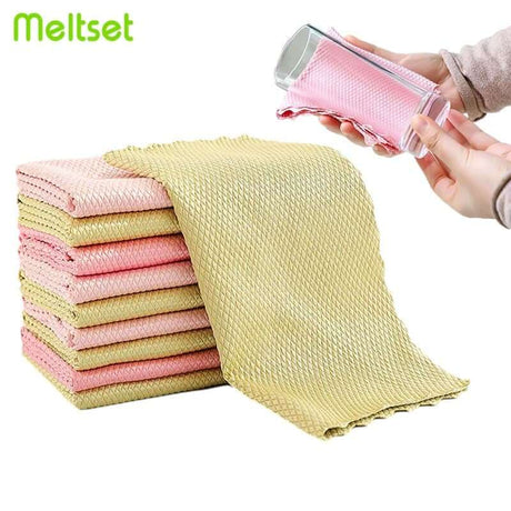 No Trace Glass Cleaning Towel - Say Goodbye to Smudges and Streaks - Superior Absorbency for Crystal Clear Glass No Trace Glass Cleaning Towel - Say Goodbye to Smudges and Streaks - Superior Absorbency for Crystal Clear Glass 14:173#5Pcs- 30 X 40cm kithen 26