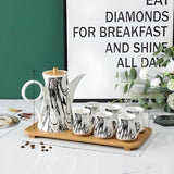 Nordic Ceramic Tea Set with Coffee Mugs and Teapot - Julia M LifeStyles