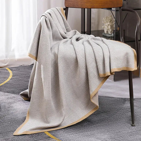 Nordic Ins Style Knitted Blanket Casual Sofa Cover Blanket Plane Office Nap Camping Leisure Soft Shawl Blanket Small Bed Cover Julia M Home & Kitchen