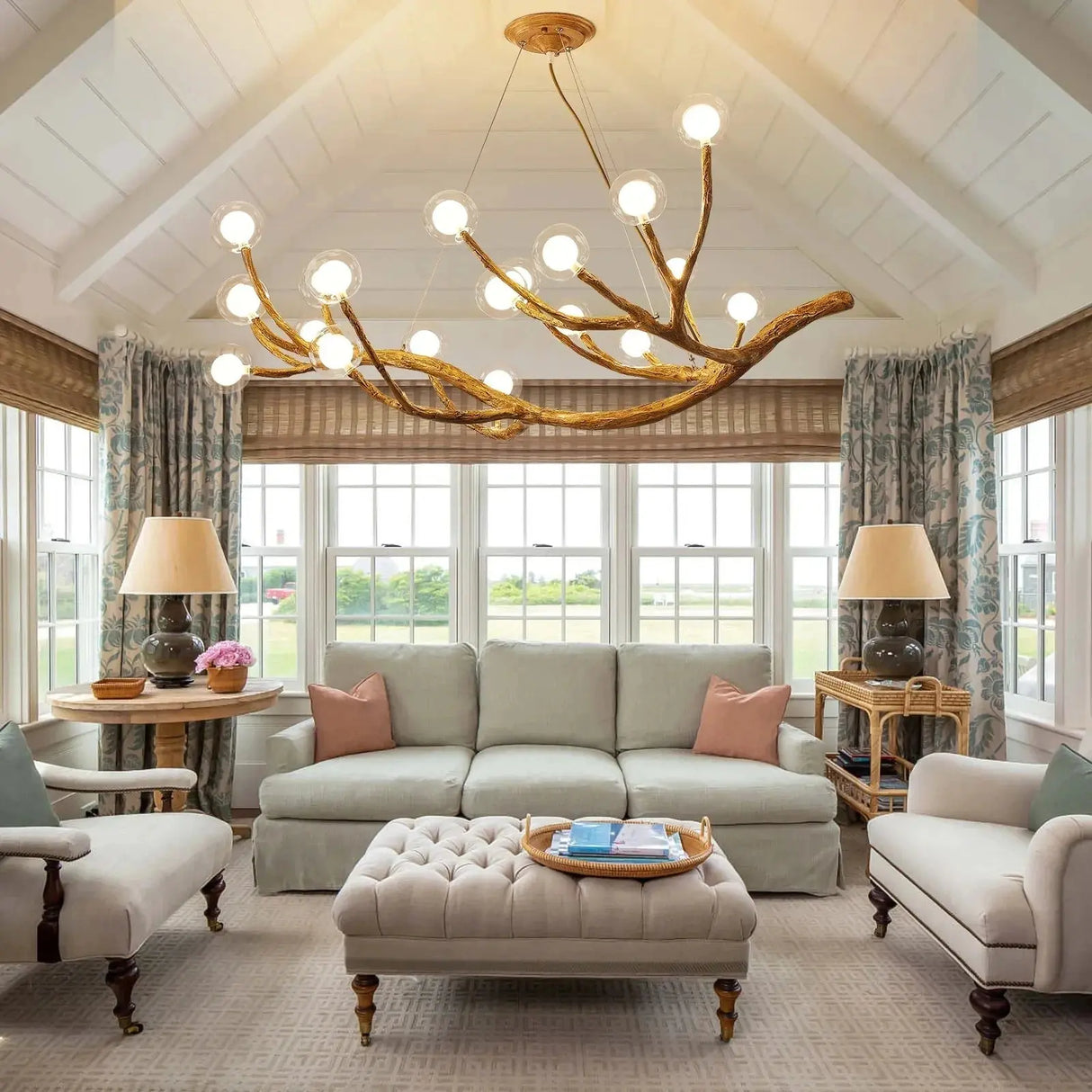 Nordic LED Tree Branch Chandelier 🌿 - Julia M LifeStyles