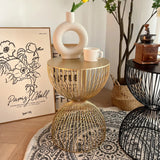 Nordic Retro Iron Art Coffee Table - Black Gold - Julia M LifeStyles