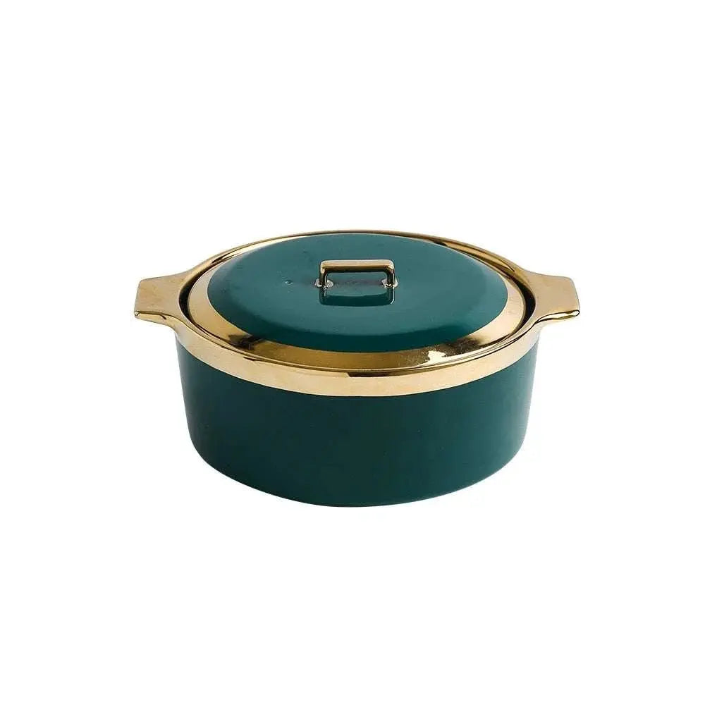 Northern European Style Ceramic Bowl with Lid - Julia M LifeStyles