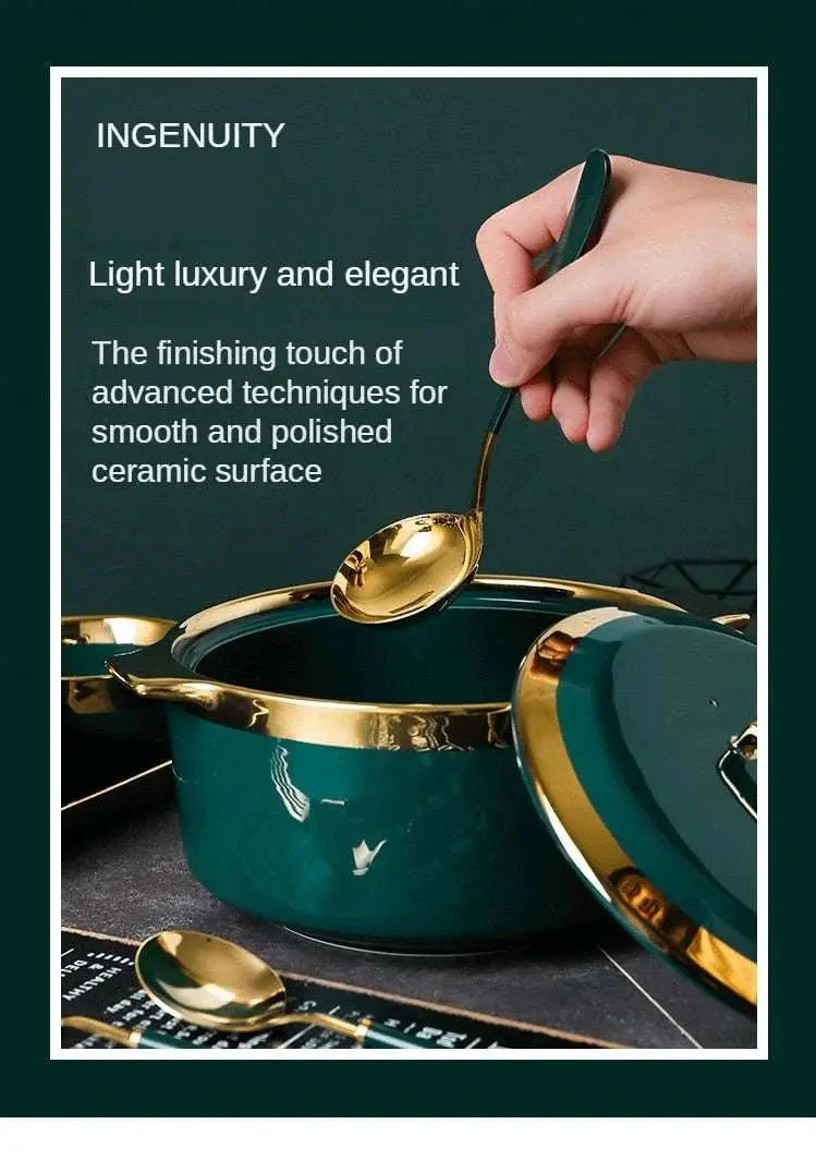 Northern European Style Ceramic Bowl with Lid - Julia M LifeStyles