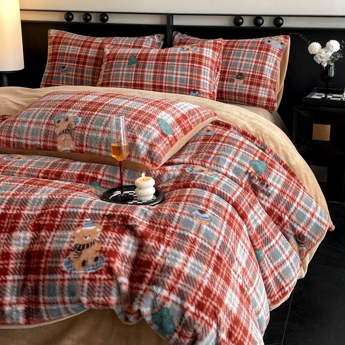 Velvet Reverie Four-Piece Bedding Set