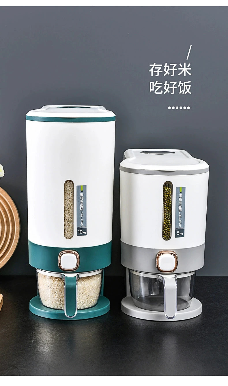 Luxurious Seal & Dispense Rice Storage Bucket Julia M LifeStyles